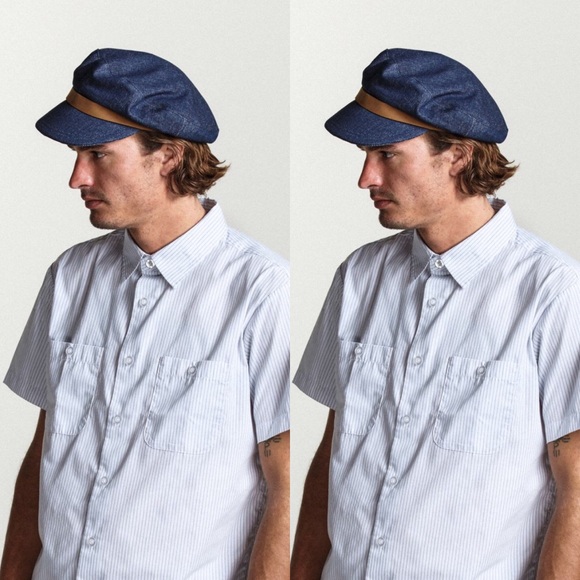 Anthropologie x Brixton Kurt Engineer Hat Denim - Picture 8 of 8